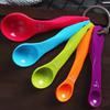 For Baking Coffee Measuring Set Tools 5pcs Rainbow Plastic Measuring Spoons Cup Measuring Spoon