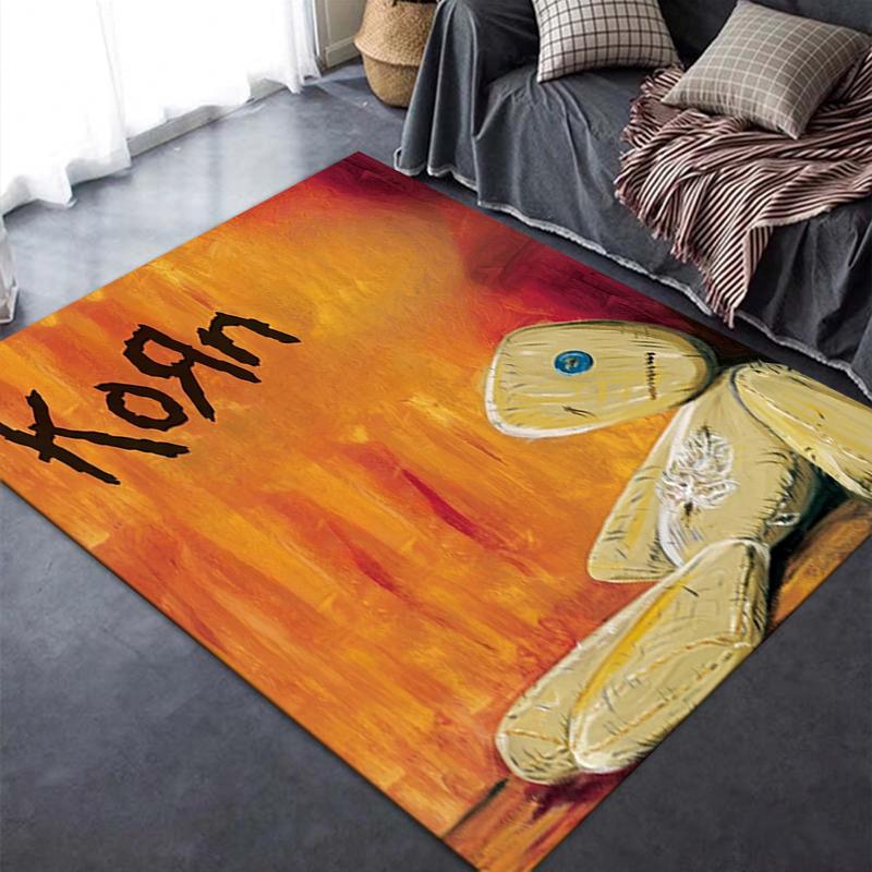 Korn Carpet Rug for Living Room Bedroom Home Sofa Decoration,Kids play Non-slip Floor Mat