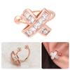 [Onm] Onm 14Kgp Cubic Cross Rose Gold Ring Bracelet Ear Cuff (S9594027)