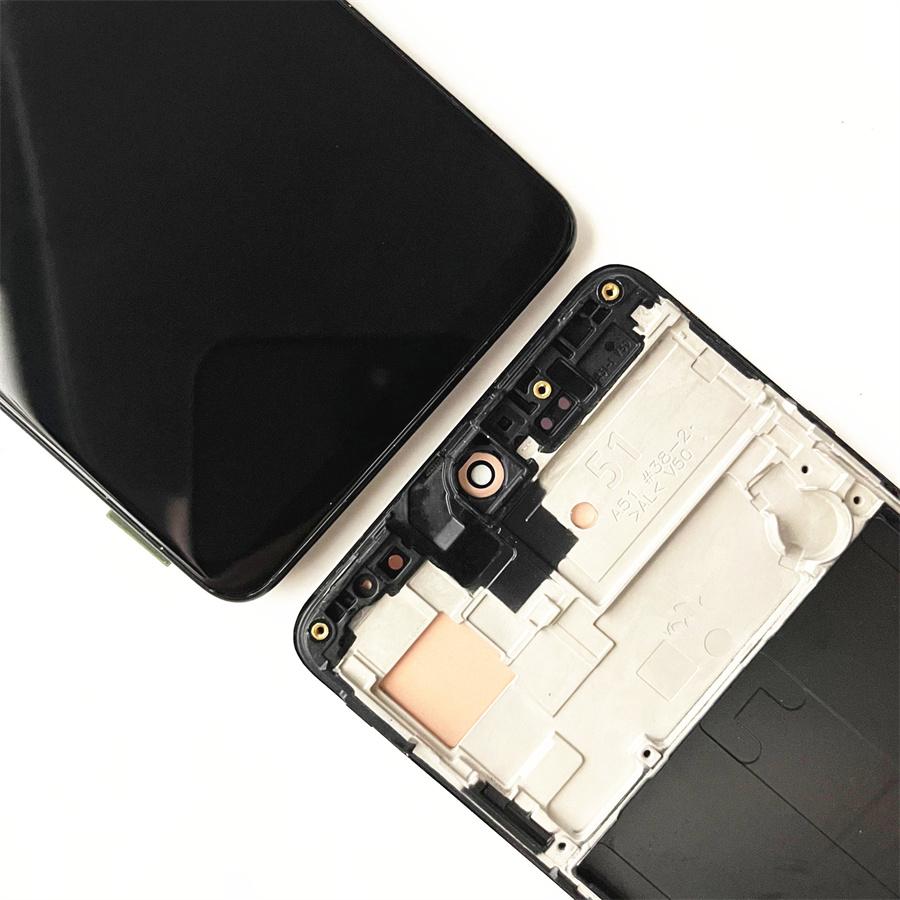ЖК-дисплей с сенсорным экраном и дигитайзером с рамкой для Samsung Galaxy A51 A515