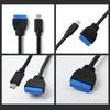 Удлинительный кабель данных USB C 5 Гбит/с Тип C Папа на IDC20P Мама Адаптер для передней панели Гибкий Замена
