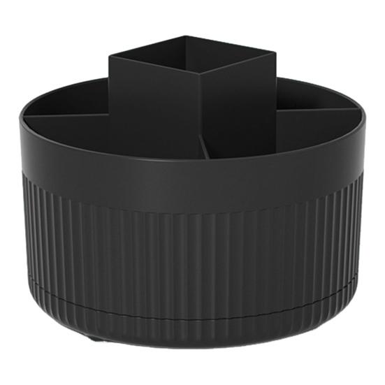 Держатель для кистей для макияжа, вращающийся на 360 градусов, большая вместимость, несколько отделений, органайзер для косметики на столешницу