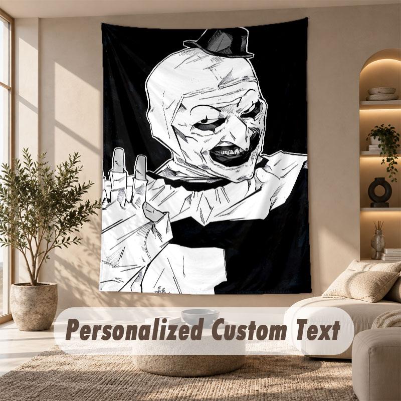 Wall Hanging Tapestry Art Cloth Bedroom Room Background DecorTerrifier Art the Clown