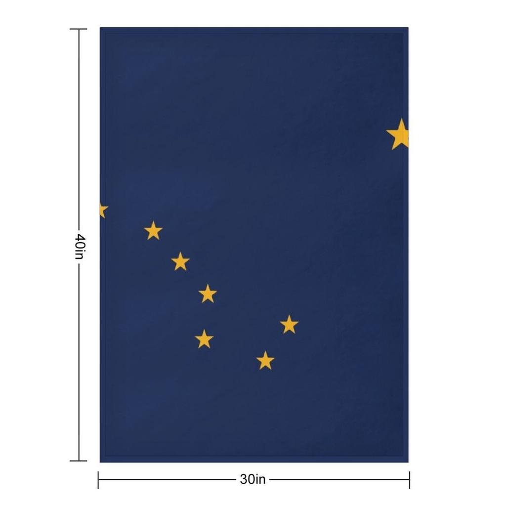 The Alaskan (Official State Flag of Alaska) Throw Blanket Kid'S Flannel Bed Softest Blankets