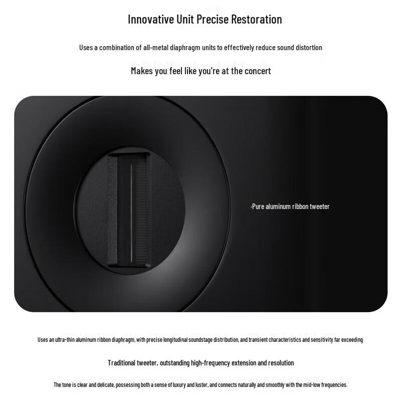 HiVi Dazzle Prime+ Active HiFi Bluetooth Bookshelf Speaker with M Stand CN plug (adapter included)