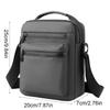 Solid Color Men Crossbody Bag Multifunctional Small Square Bag Fashion Nylon Shoulder Bag  Business