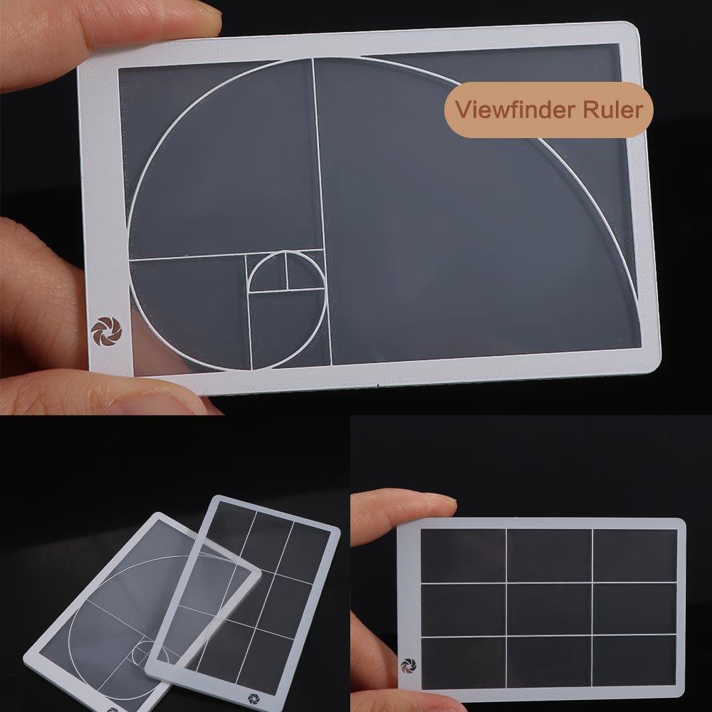 Composition Viewfinder Ruler Transparent Fibonacci Viewer Golden Ratio Ruler  Art Tool