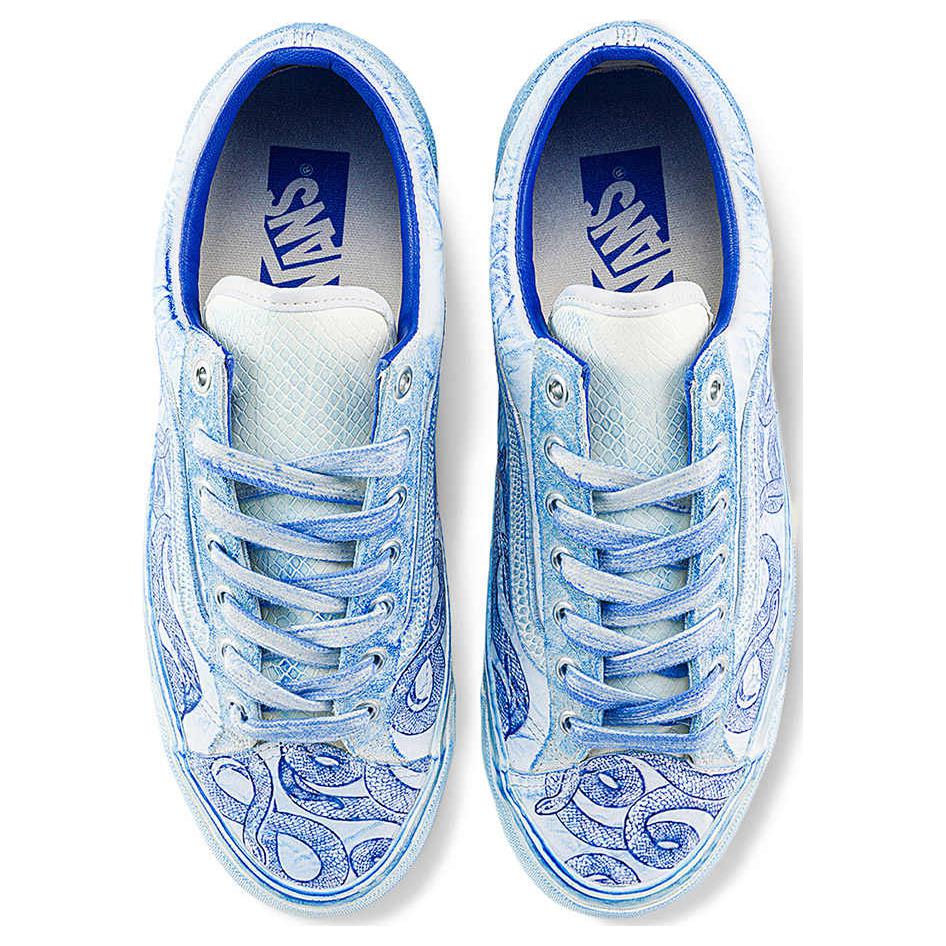 Vans Унисекс Old Skool Год Змеи Белый Синий VN000D57CDA