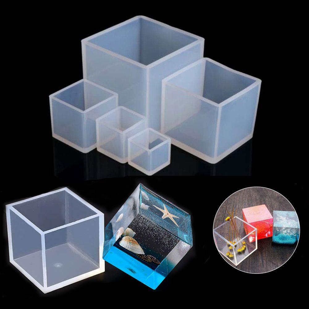 Square Pendant Crystal Cube Molds Silicone Mould Jewelry Making Tools Resin Mold
