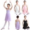 Girls Ballet Dance Dress Kids Sleeveless Ballet Gymnastics Leotard Dress Lyrical Modern Dance Costume