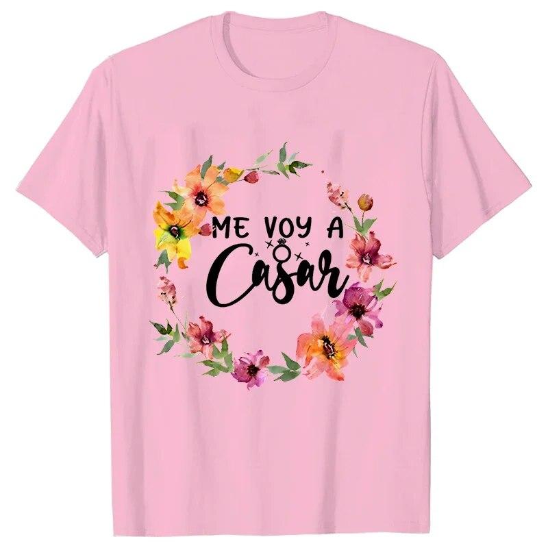 Французская футболка Evjf для испанского свадебного душа, футболка для невесты, футболка с цветочным принтом, девичник, друзья, женская одежда для девичника