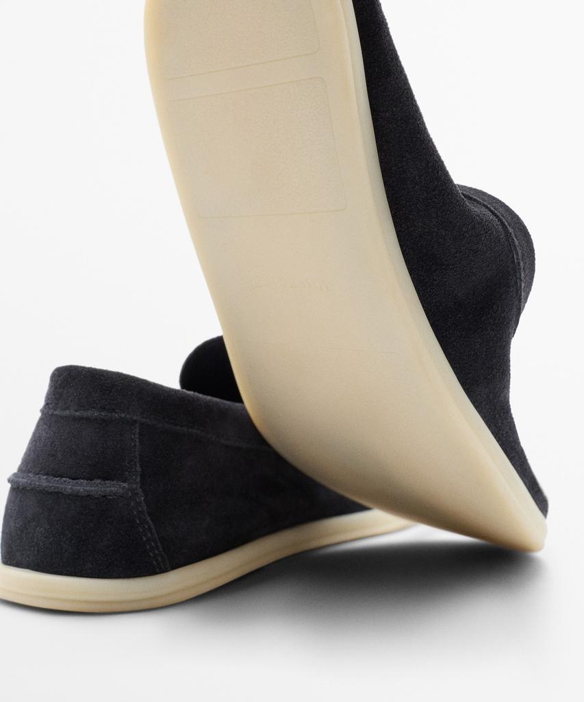 Massimo Dutti Soft Split Suede Leather Loafers