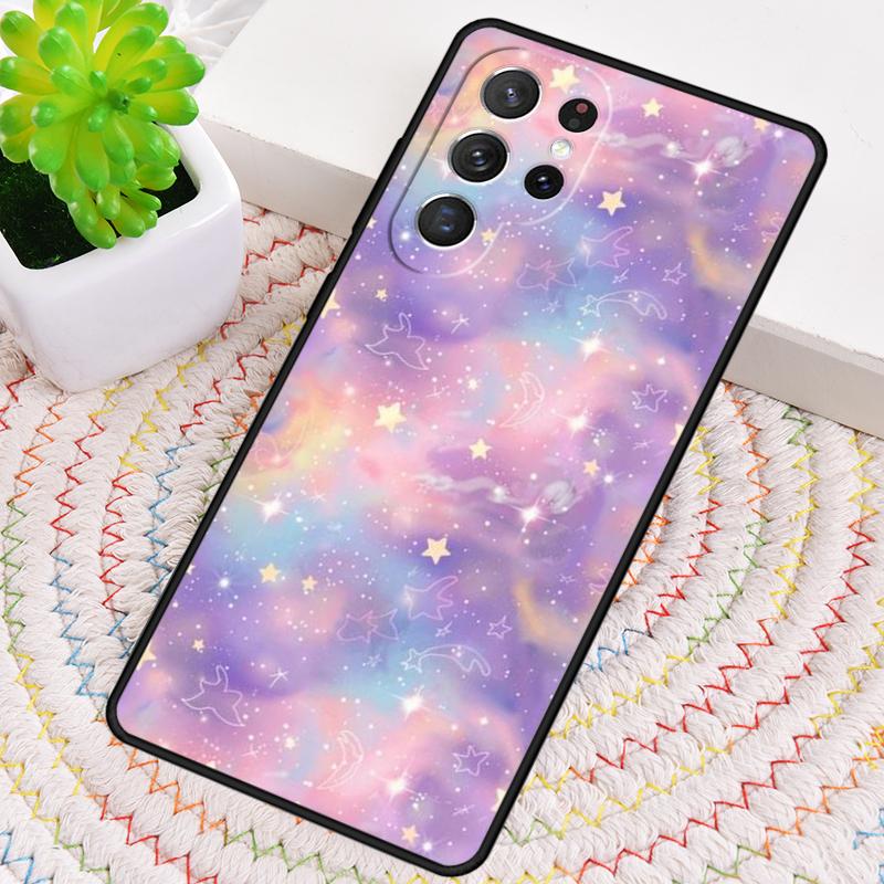 Пастельный силиконовый чехол для телефона Луна и Звезды для Samsung Galaxy note 10 pro S26 S25 S24 S23 S22 S21 Plus S25Ultra Capa Cover