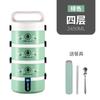 Microwave-Safe Multi-Layer Lunch Box Adults Students Leakproof Insulated Bento Container With Cutlery 2-5 Layers
