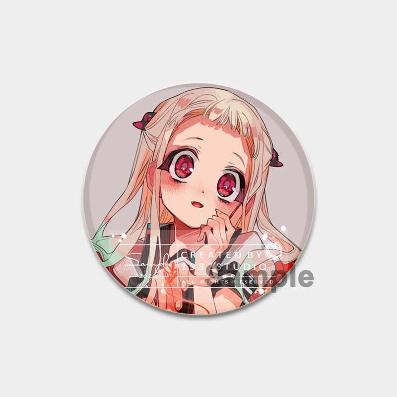 58 мм значки в стиле аниме Hanako Kun на унитаз, аксессуары для рюкзака NENE, значки манги, булавки, мультяшные броши для одежды, сумка, декор, подарки