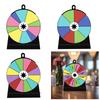 Party Game Spin Wheel with Stand Rainbow Prize Wheel for Fun Tabletop Game Erasable Acrylic Board Fortune Game