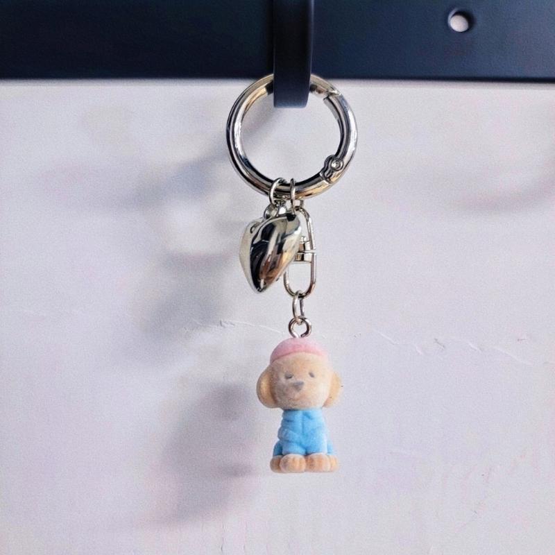 Мультяшный брелок-шарм с щенком, милый кулон, брелок для ключей от машины, украшение для рюкзака, модная бижутерия для женщин, девочек