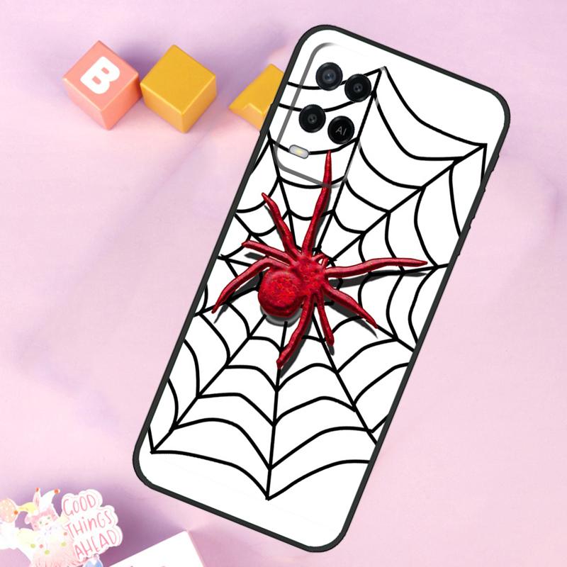 Чехол 'Паутина' для Oppo A54 A74 A94 A40 A60 A80 A18 A38 A58 A78 A98 A96 A76 A16 A15 A17 A57 A5 A6 Pro