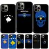 Чехол-накладка с флагом Косово для iPhone 17 Air 15 16 14 13 12 Pro Max 11 Pro Max Plus Чехол для телефона