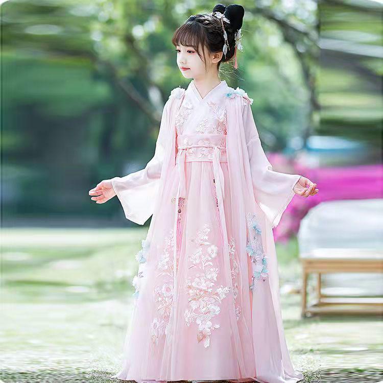 Hanfu Ruqun Весна/Осень 2025: Супер-фееричный древний стиль Тан-костюм для девочек
