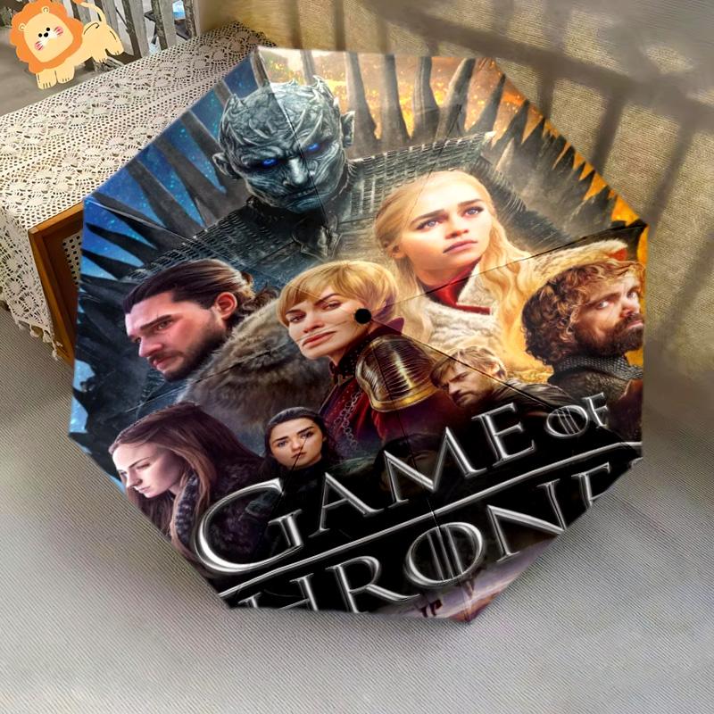 Power, Intrigue, Survival Westeros Folding umbrella Portable 8 paraphenoid bones Sun umbrella outdoor Three folds