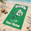 Celtic Football Club Custom Name Beach towels also serve as bath towels summer essential a musthave for the outdoors the beach and the pool