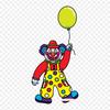 Clown Drawing For Kids Drawing Clown Iron On Heat Transfer Printing Vinyl Patches Sticker for Clothes DIY Appliques Washable Patches