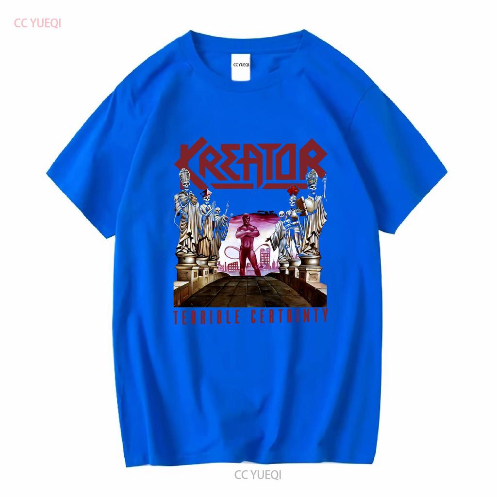 Kreator Terrible Certainty Футболка ОФИЦИАЛЬНАЯ винтажная Стиранная Удобная модная Универсальная унисекс с принтом мужская
