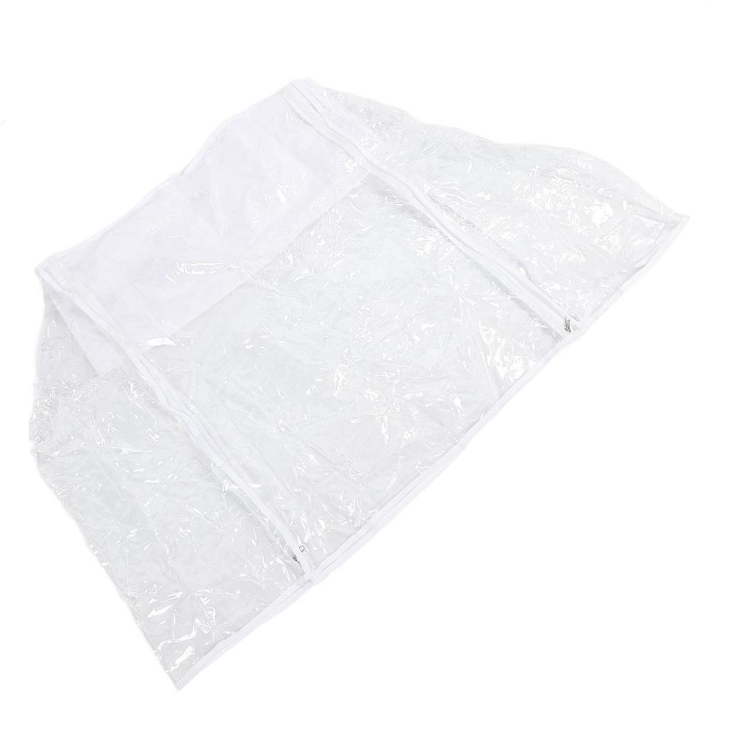 Sheet Pan Rack Cover Transparent Foldable PVC Foodservice Bread Rack Cover for Home Kitchen