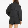 Puma Однотонная повседневная куртка с воротником-стойкой и длинными рукавами, женские куртки, черная 536370-01