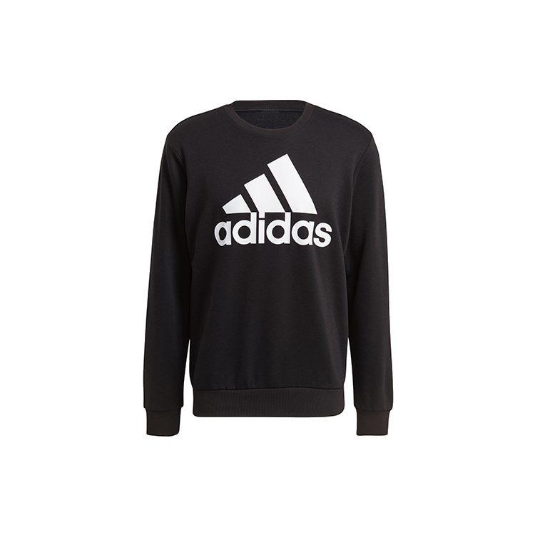 adidas Толстовки Мужские Черные С Круглым Вырезом Умеренные Обычные GK9076