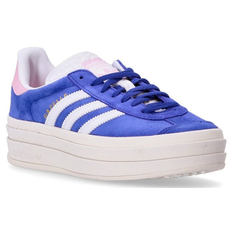 adidas Женские кроссовки Gazelle Bold Lucid Blue Pink True-Pink Semi-Lucid-Blue Core-White HQ6894