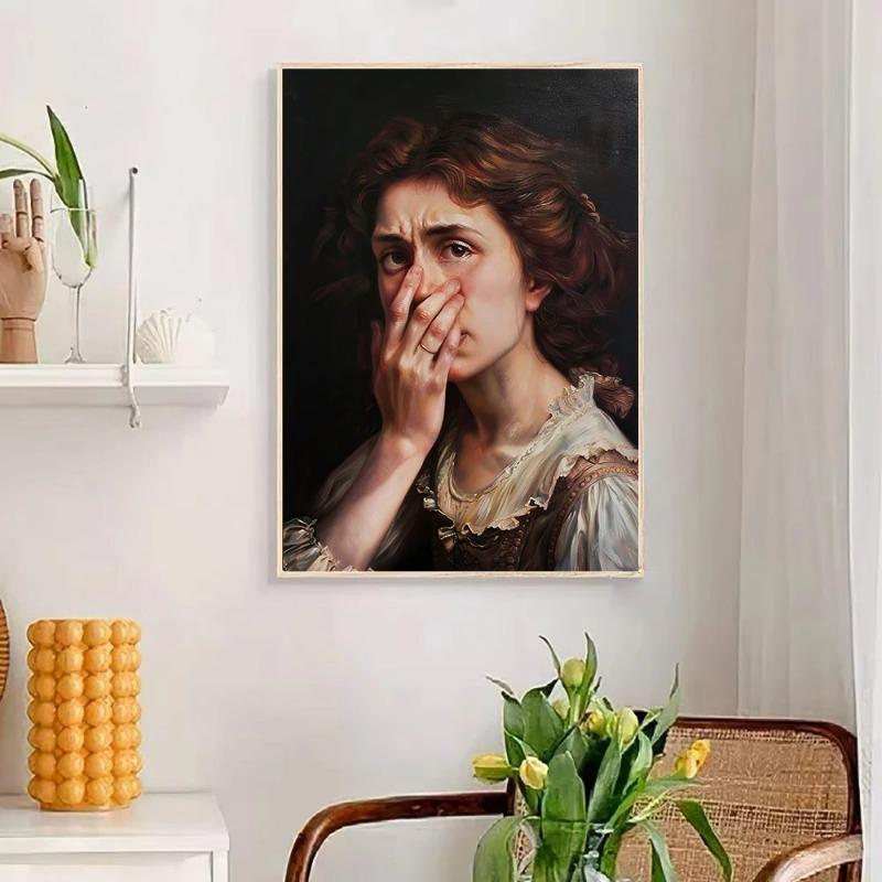 Vintage Stinky Dark Academia Funny Bathroom Toilet Bad Smell Poster Canvas Painting Wall Art Pictures Home Interior Decor