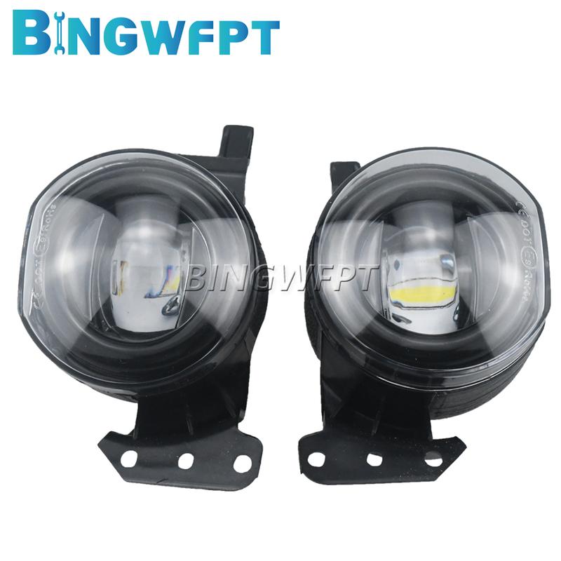BINGWFPT 2 X Fog Light For BMW E60 E90 E63 E46 323i 325i 525i LED Headlight Fog Lamp Auto Driving DRL Car Accessories