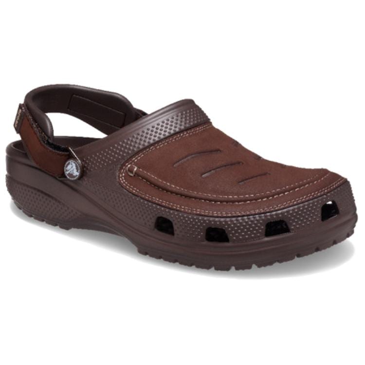 Crocs Yukon 2 SportsClog Кожаные клоги Мужские Темно-кофейные 207689-23D