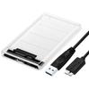 5 Гбит/с 2,5-дюймовый прозрачный корпус для HDD SATA 3.0 на USB 3.0 Внешний корпус для жесткого диска SSD Поддержка 2 ТБ Протокол UASP
