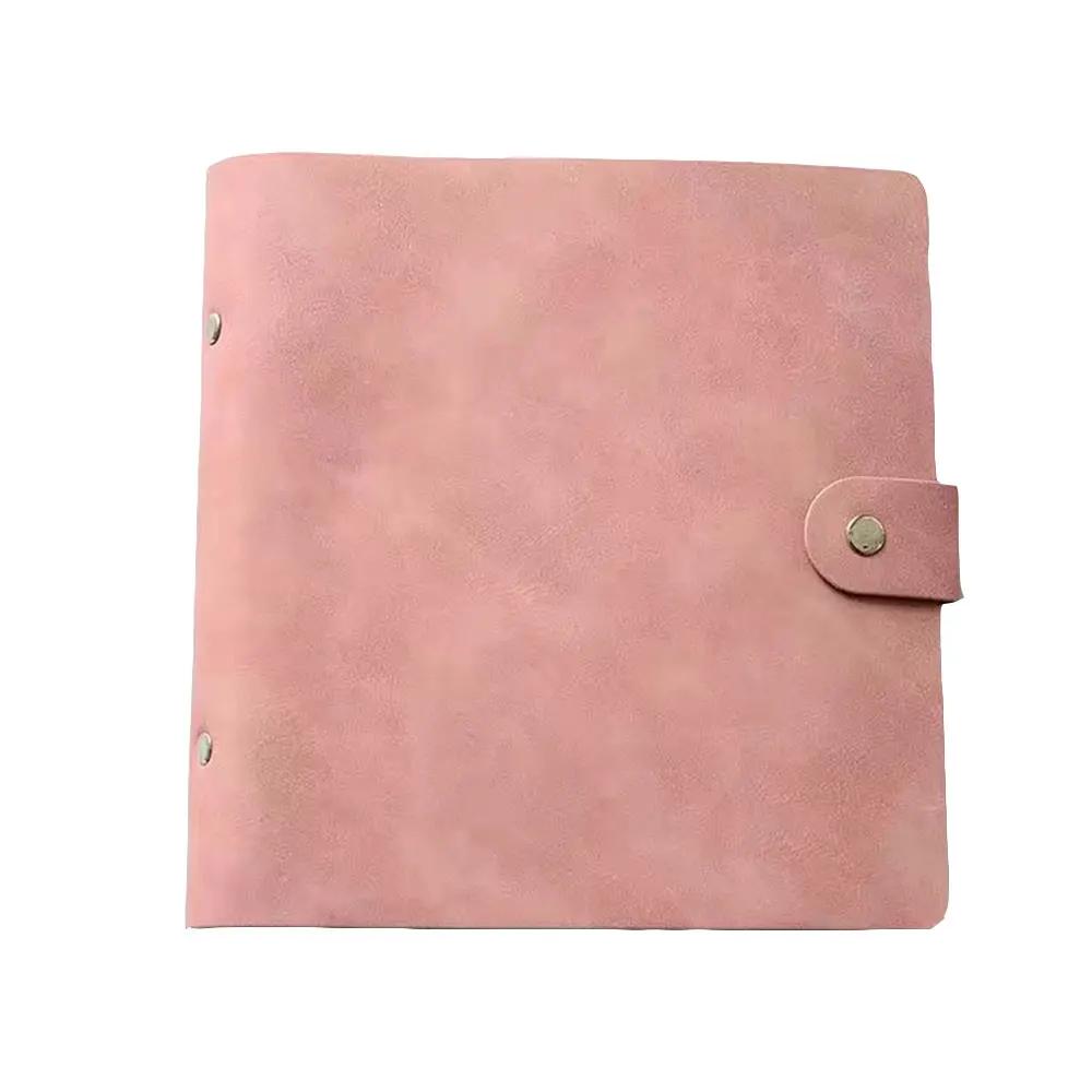 3/5 Inches Leather Photo Album Kpop Card Binder Family Anniversary Travel Photocard Memory Record Collect Book for Fujifilm