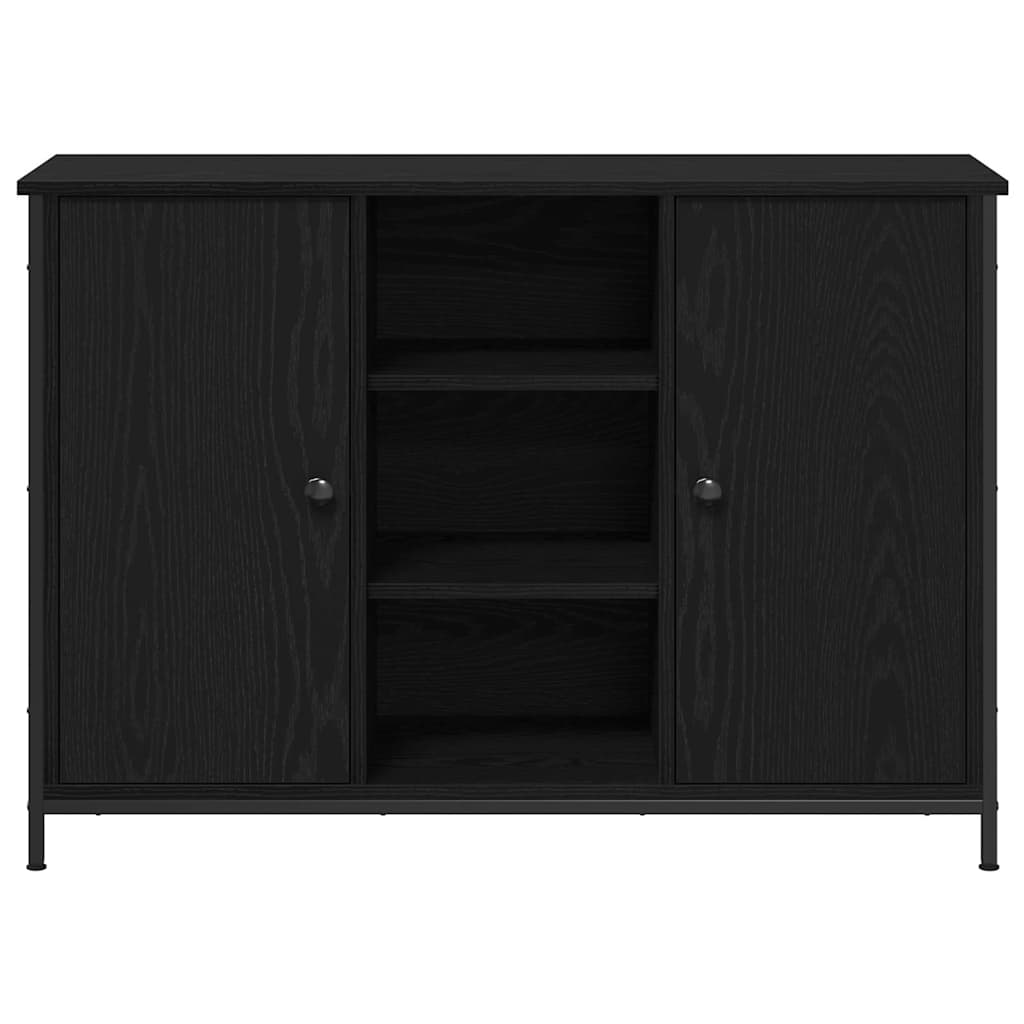 Sideboard Black Oak Look 100 x 35 x 70 cm