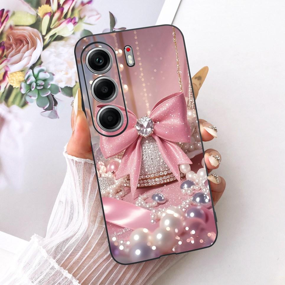 Чехол для телефона Tecno Camon 40 Pro 4G 5G Camon40 CM5, цветной, с рисунком бабочки и цветка, для женщин, девочек, мягкий силиконовый, матовая задняя крышка