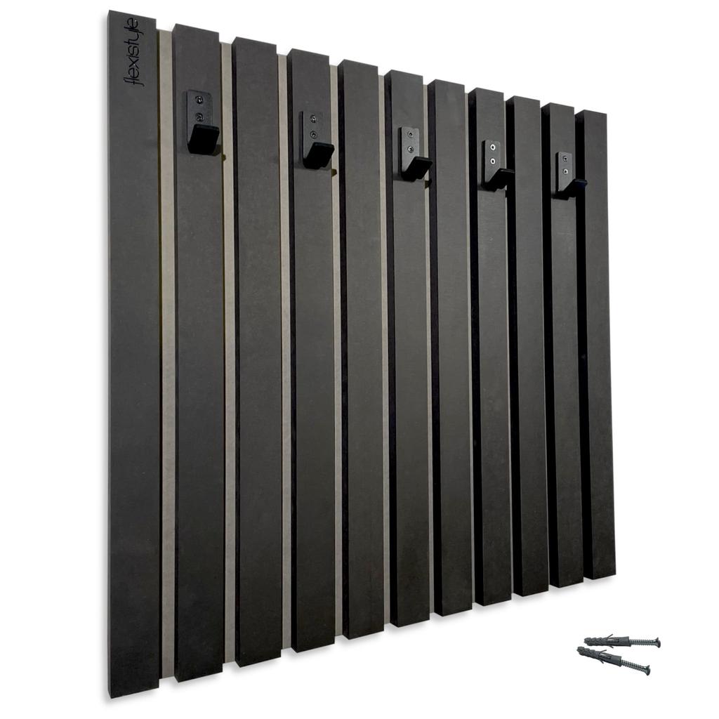 Wooden clothes hanger Lamele 60cm black