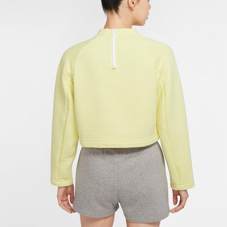Nike Флисовая толстовка с длинными рукавами Nsw Tech, женские топы, ярко-оранжевый, голубой CZ1860-724