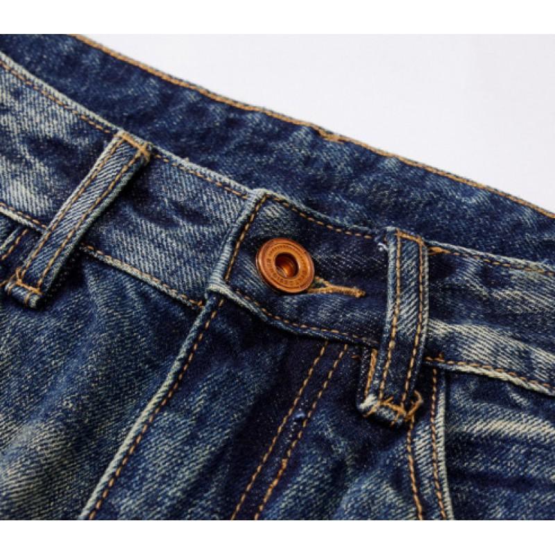 Mens Vintage Distressed Straight Leg Jeans Loose Fit Casual Streetwear Denim Pants