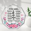 2D Flat Acrylic Floral Design Decoration, Indoor and Outdoor Decoration - No Need for Batteries/electricity, Free Day Decoration, Sh