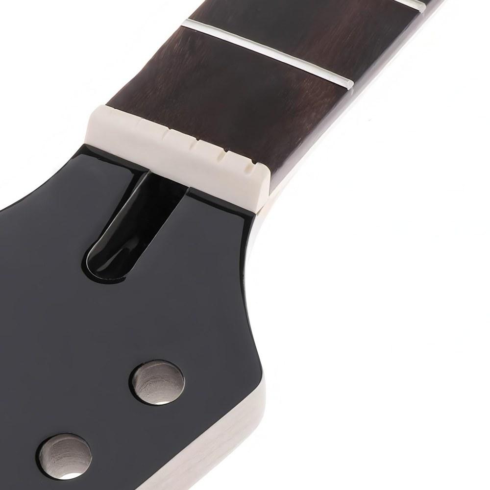 Acogedor Maple Electric Guitar Neck 24 Fret Rosewood Fretboard Replacement Smooth Finish Music Enthusiasts
