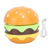 Cute Desk Lamp for Kids Rechargeable Hamburger Small Desk Lamps with Adjustable Neck Dimmable Touch