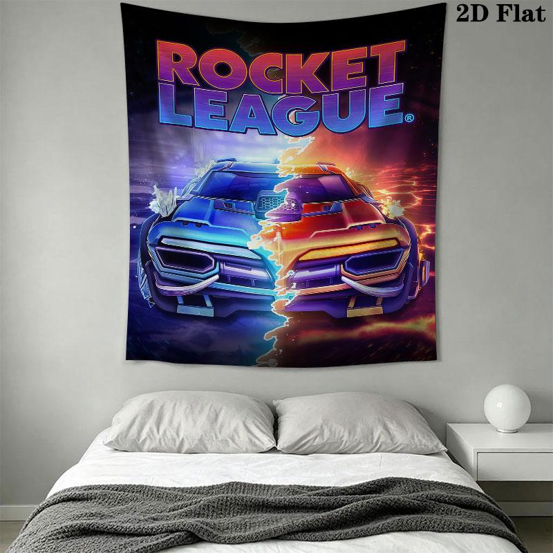 Rocket League Wall Tapestry Aesthetic Wall Hanging Printed Fabric Blanket Decorative Tapestries for Bedroom Living Room Home Decor