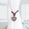 Элегантные 2 шт. Плетеные веревочные подхваты для оконных штор с подвеской в виде сердца, Держатели для штор, Завязки для домашнего эстетичного декора