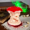 Статуя черепа с сердцевиной из фруктов на Хэллоуин, жуткая 3D-печатная фигурка черепа с фруктами для декора интерьера дома, гостиной, офисного стола
