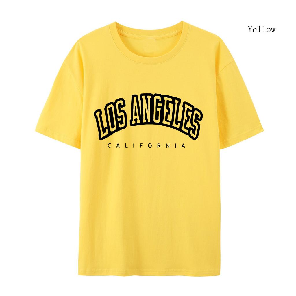 Женская футболка с рукавом большого размера Лос-Анджелес Печать Женская футболка Зимняя свободная футболка высокого качества Футболка с буквенным принтом