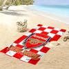 Custom Name Arsenal Print Beach Towel, Large Soft Quick Dry Towel for Beach Camping Swimming